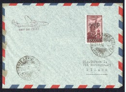 Il Numero 16 Sul Uno FDC Molto Raro. - Airmail