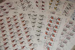 ROMANIA 500 Forest BIRDS Sc 3812-3821, 50 X COMPLETE Sets WHOLESALE CV$100 - Full Sheets & Multiples