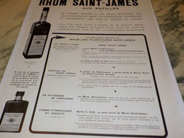 Delcampe - ANCIENNE PUBLICITE RHUM HORS CLASSE ST JAMES 1932 - Alcools