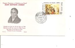 Brésil -Peintures-Aquarelles -Debret ( FDC De 1970 à Voir) - Storia Postale