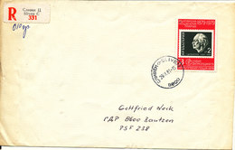 Bulgaria Registered Cover Sent To Germany 29-9-1981 Single Franked - Covers & Documents