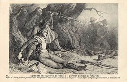 Themes Div -ref T302- Guerres De Vendée - Illustrateurs - Illustrateur - Dernier Combat De Charette  - - Other Wars
