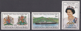 Grenade 1985  Mi.nr.:713-715 Besuch Von Königin Elisabeth  Neuf Sans Charniere /MNH / Postfris - Grenada (1974-...)