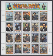 !a! USA Sc# 2975 MNH SHEET(20) (a04) - Civil War - Sheets
