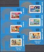 Comores 1976, UPU, FAO, UIT, Stamp On Stamp, Concorde, Train, Agricolture, Zeppelin, Satellite, 6BF - UPU (Wereldpostunie)