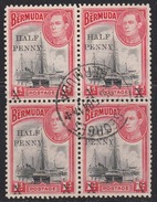 Bermuda 1940 Cancelled, Block, Sc#, SG 122 - Bermuda