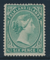 N°3 - 6p Vert - TB - Falkland