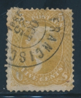 N°20 - 5c Jaune Bistre - Obl San Francisco - B/TB - Used Stamps