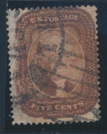 N°12 - 5c Marron   Type II - TB - Oblitérés