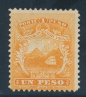 N°4 - 1p Orange - TB - Costa Rica