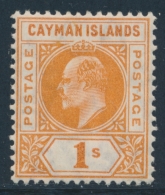 N°14 - 1$ Jaune Foncé - TB - Caimán (Islas)