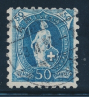 N°70B (N°84) - 50c Bleu - Dent. 9½ - TB - Oblitérés
