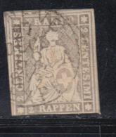 N°21B4 (N°25) - 2Rp Gris - 3 Belles Marges - TB - Used Stamps