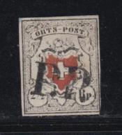 N°13 I (N°17) - ORTS POST - Obl PP - Signé Brun - TB - 1843-1852 Kantonalmarken Und Bundesmarken