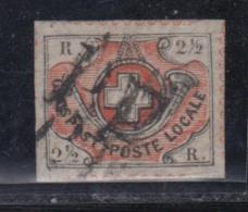 N°12 (N°11) - Margé - Obl. PP - TB - 1843-1852 Federal & Cantonal Stamps