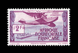 AEF - POSTE AERIENNE  N°31 - 2F Grenat Et Bleu Clair - Comme ** - Dble Impression De La Valeur - TB - Other & Unclassified