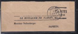 Le Message De Tahiti - Obl. Papeete - Surch Type II à 10c - TB - Autres & Non Classés