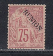 N°27a - 75C Rose - Surch "RUNION" - Signé Thiaude - TB - Otros & Sin Clasificación
