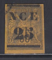 N°4 - 25 S/35c - TB - Vide