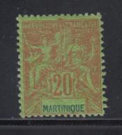 N°37 - 20c Brique S/vert - TB - Other & Unclassified