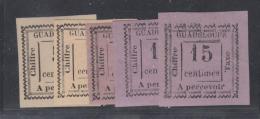 TIMBRES TAXE N°6 X2, N°8 X3 - Avec Variétés De Cadre - TB - Autres & Non Classés