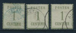 N°1 (x3) - Dt Obl. Feldpost Relais N°12 En Bleu - B/TB - Other & Unclassified