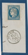 N°4b - Bleu Foncé - Obl PC 2212 - T15 MUTZIG - 12/08/52 - TB - Cartas & Documentos