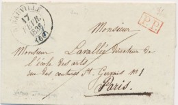 P.P. Rge - T13 Ribeauvillé - 1836 - Pr Paris -TB - Storia Postale