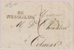 66 Wesserling - 1826 - Pr Colmar - TB - Lettres & Documents