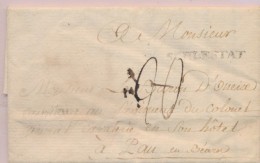 SCHLESTAT  - Len N°3 - 8/10/1778 - Pr Pau En Béarn   - B/TB - Storia Postale