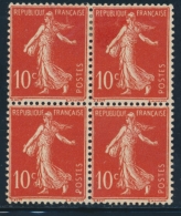 N°135f - Bloc De 4 - Impression Recto-verso -TB - Unused Stamps