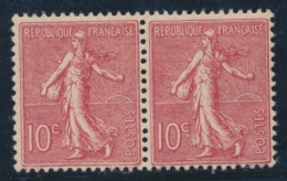 N°129e - Paire - Impression Recto Verso - TB - Unused Stamps