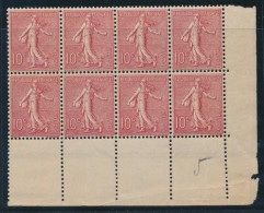 N°129 - Bloc De 8 - Impression Recto Verso - Signé Roumet - TB - Unused Stamps