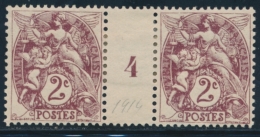 N°108 - Mill. 4 - Impression Recto-verso - TB - Unused Stamps