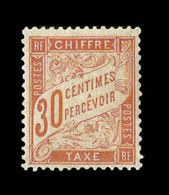 N°34 - 30c Rouge Orange - TB - 1859-1959 Neufs