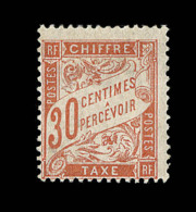 N°34 - 30c Rouge Orange - Signé Calves - TB - 1859-1959 Neufs