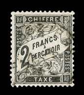 N°23 - 2F Noir - Bon Centrage   -TB - 1859-1959 Oblitérés