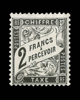 N°23 - 2F Noir - Signé Calves - TB - 1859-1959 Neufs