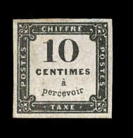 N°1 - 10c Noir Litho - Qualité Standard - Un Des T. Les Plus Rares De France - B - 1859-1959 Neufs