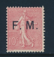 N°4 - 10c Rose - TB - Francobolli  Di Franchigia Militare