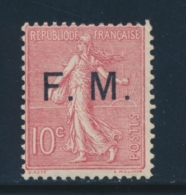 N°4 - 10c Rose - TB - Timbres De Franchise Militaire