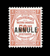 TIMBRES TAXE N°43, 44, 46, 48 CI2 - Specimen - Le N°44 * - TB - Cours D'Instruction