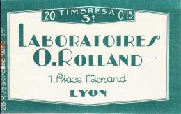 N°189 C2 - 15c Brun Lilas - Carnet De 20 - Rolland - TB - Autres & Non Classés