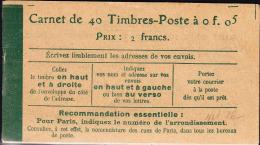 N°137 C9 - 5c Vert - Carnet De 40 T. - TB - Autres & Non Classés