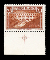 N°262B - 20F Pont Du Gard - Dent. 11 - Signé Roumet - TB - Neufs