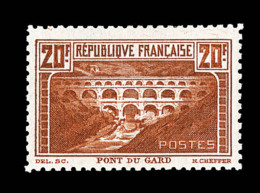 N°262B - 20F Pont Du Gard - Dent. 11 - Certif. - TB - Neufs