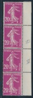 N°190c - Bde De 4 - Type III Et V Se Tenant - TB - Unused Stamps