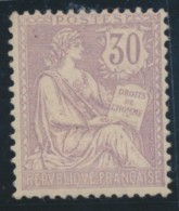 N°128 - 30c Violet - Bon Centrage - TB - 1900-02 Mouchon