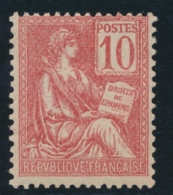 N°116 - 10c Rose - TB - 1900-02 Mouchon