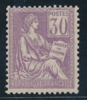 N°115 - 30c Violet - TB - 1900-02 Mouchon